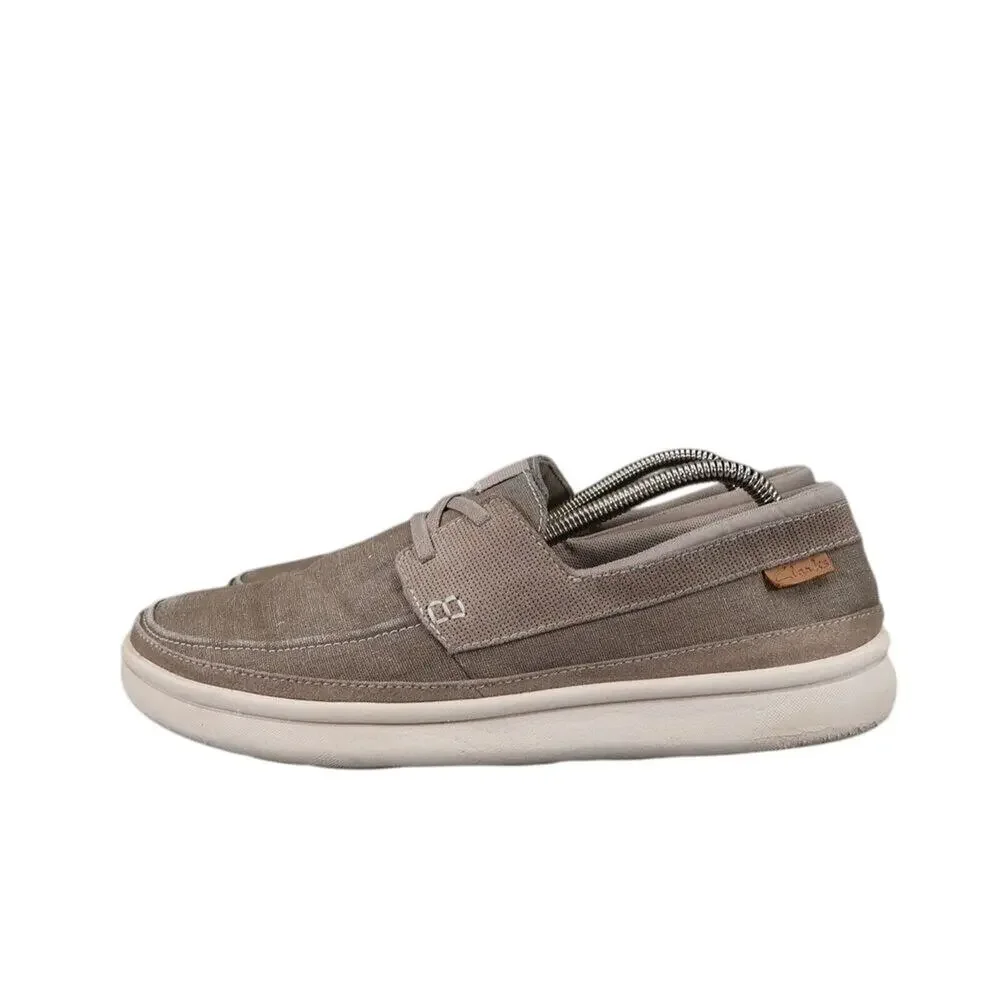 Clarks Shoes Men 8.5 Sneaker Casual Boat Loafer Cantal Comfort Lifestyle Slip On
